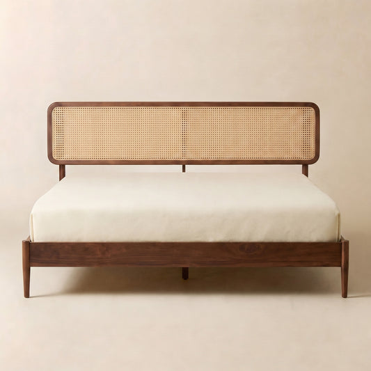 Lupin Natural Rattan Bed Frame