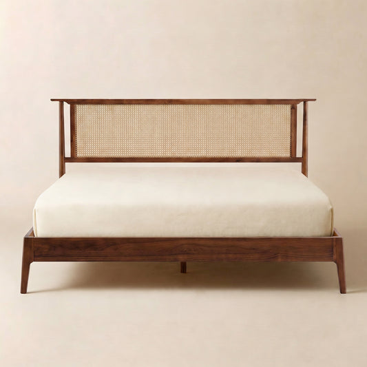 Ruby Natural Rattan Bed Frame