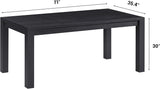 Block Table - Burnt Black