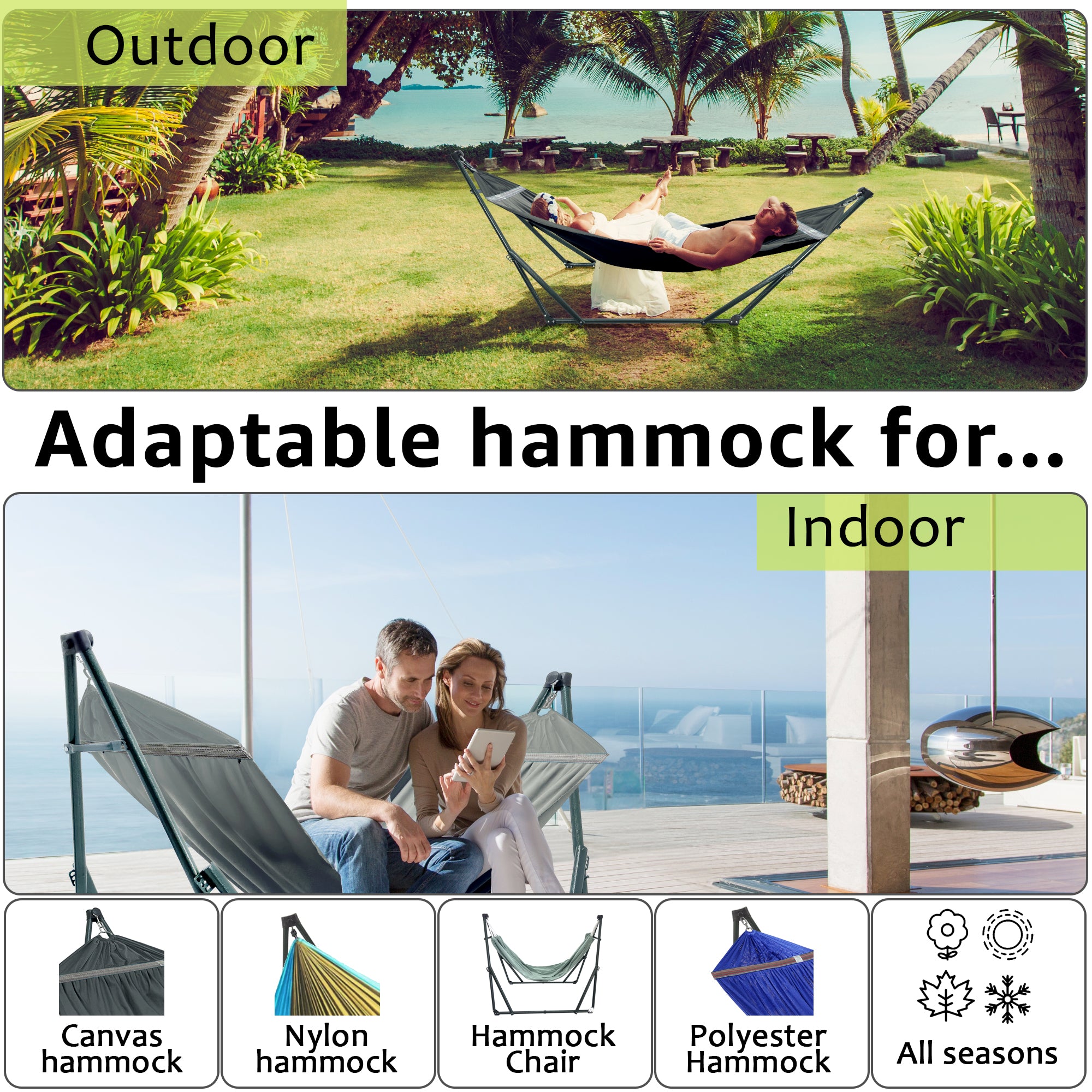 Green Frame - Canvas - Grey