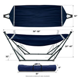 Green Frame - Canvas - Navy