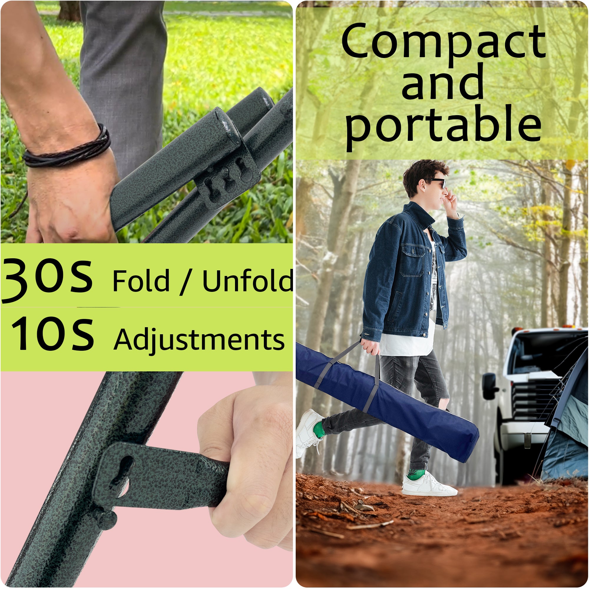 Green Frame - Canvas - Grey