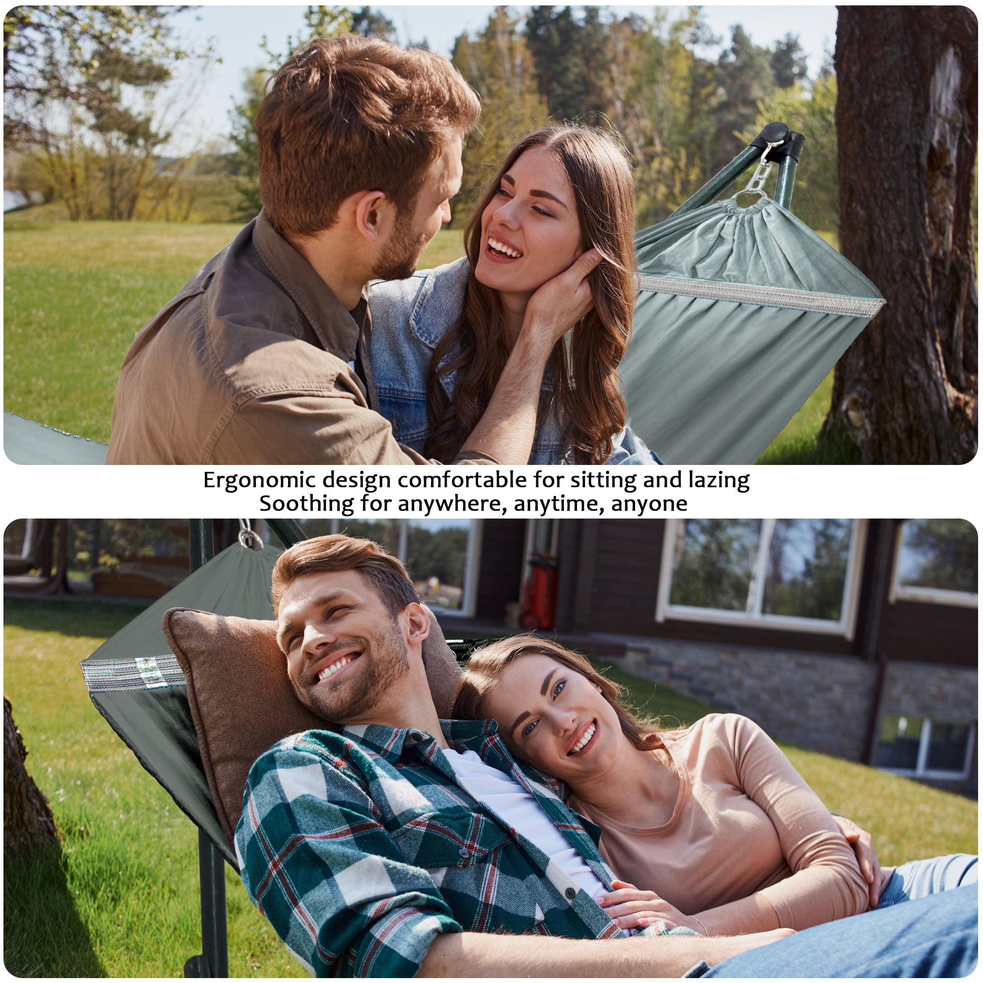 Green Frame - Canvas - Grey