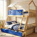 Navy Blue and Natural