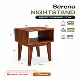 Table de chevet Serena en bois massif