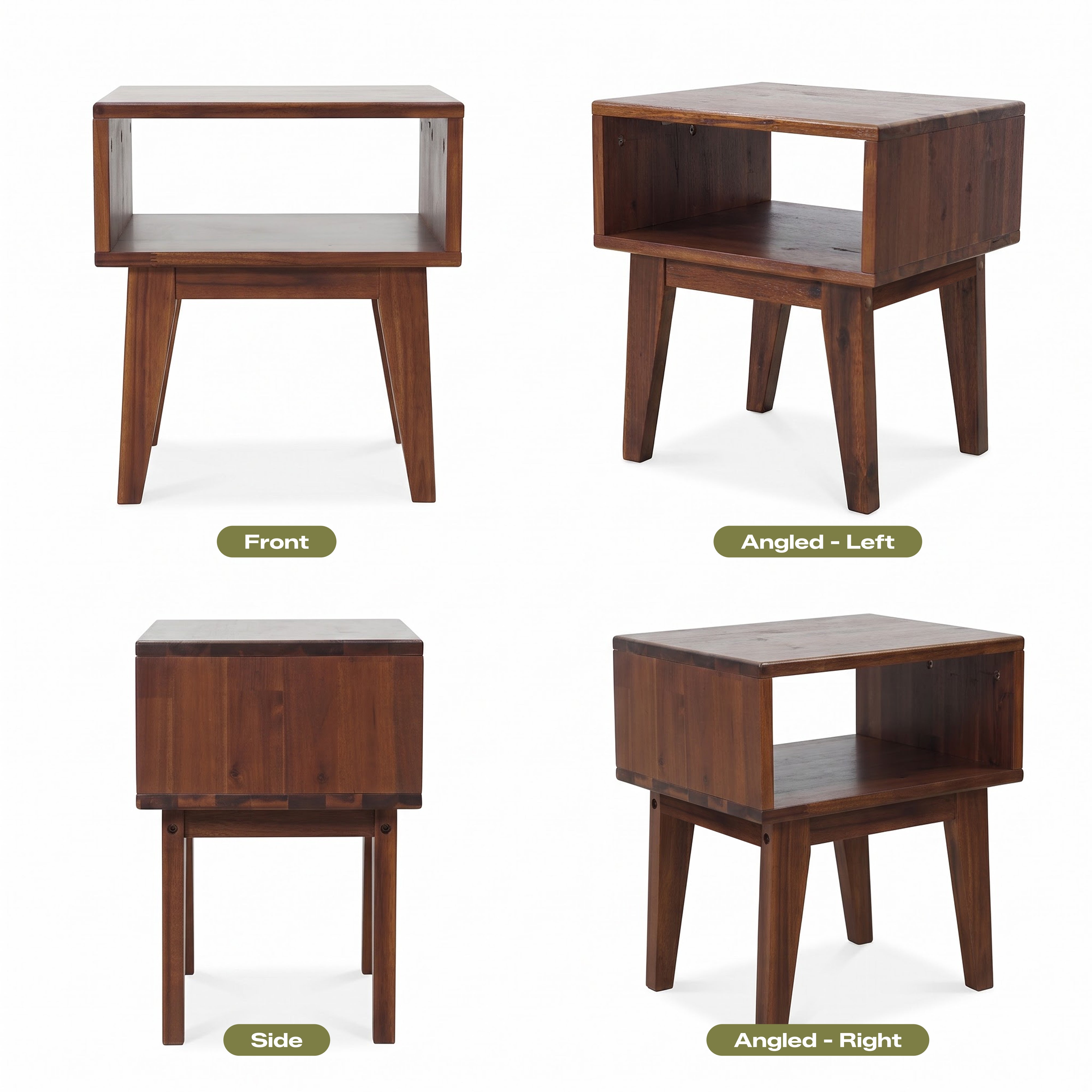 Table de chevet Serena en bois massif