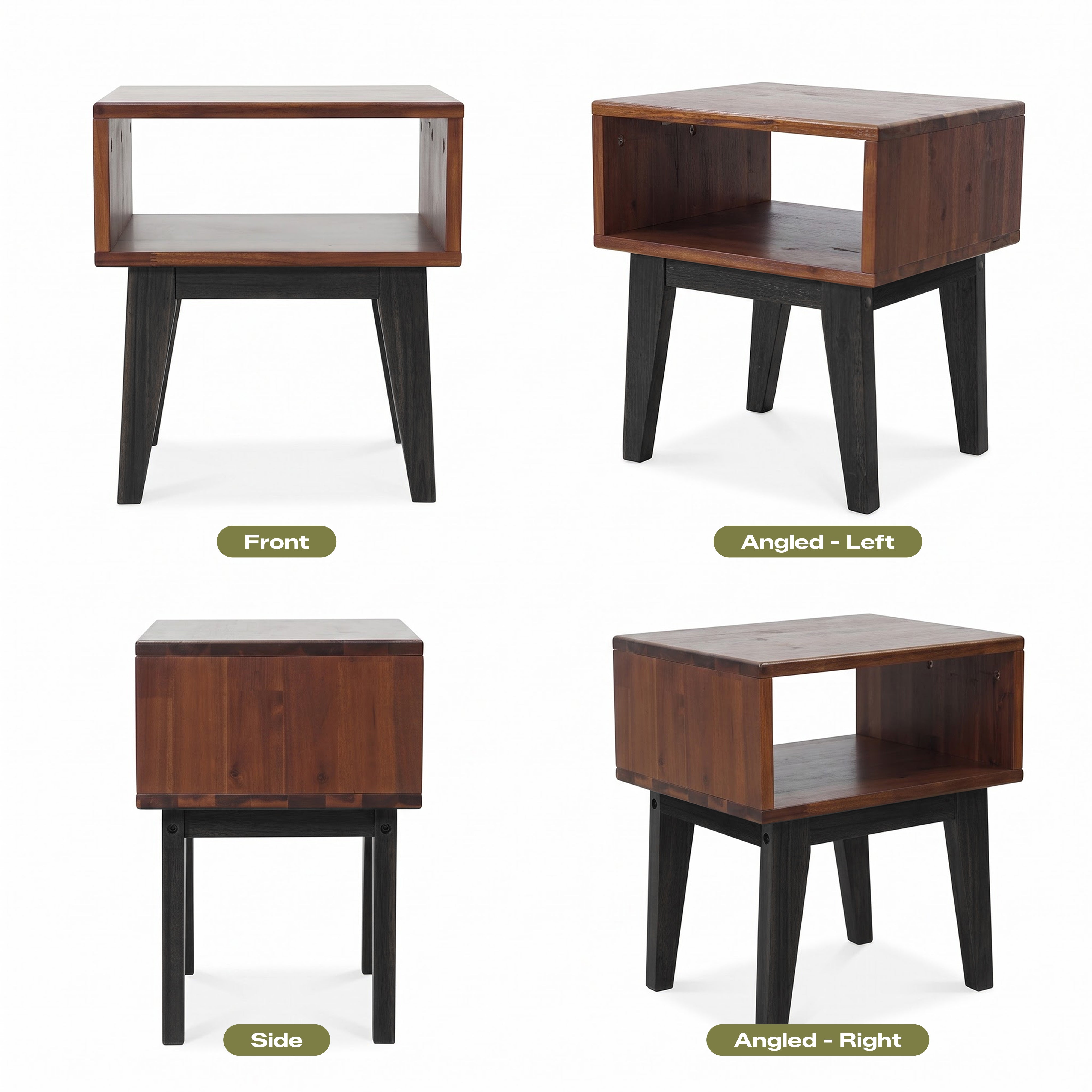 Table de chevet Serena en bois massif