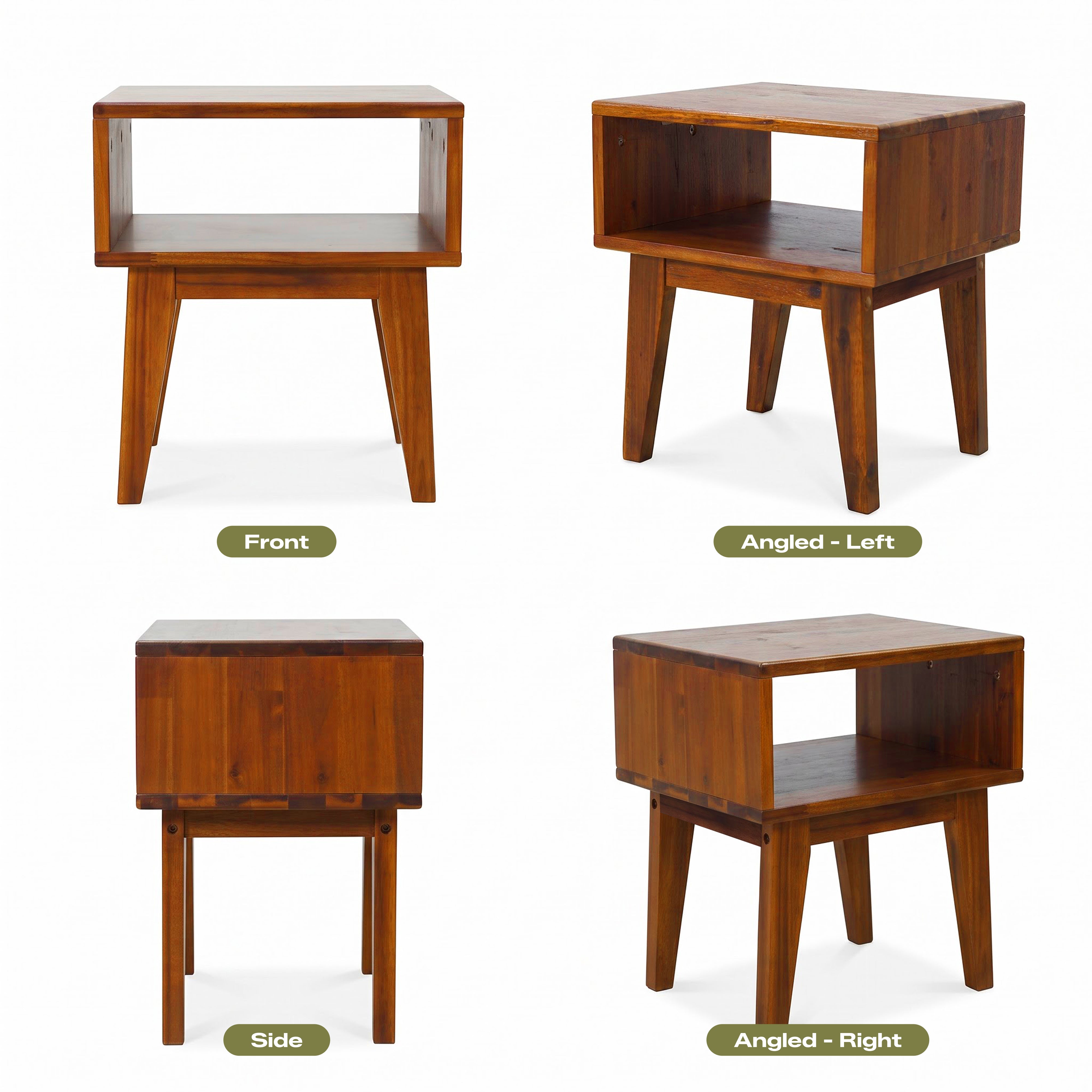 Table de chevet Serena en bois massif