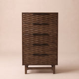 Elara Solid Wood Dresser with 5 Drawers